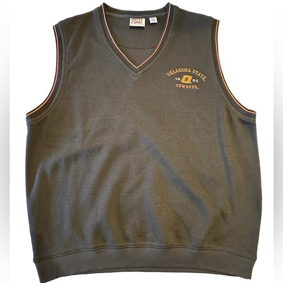 OSU Oklahoma State University Men’s Large Sleeveless Sweater Vest - Picture 1 of 8
